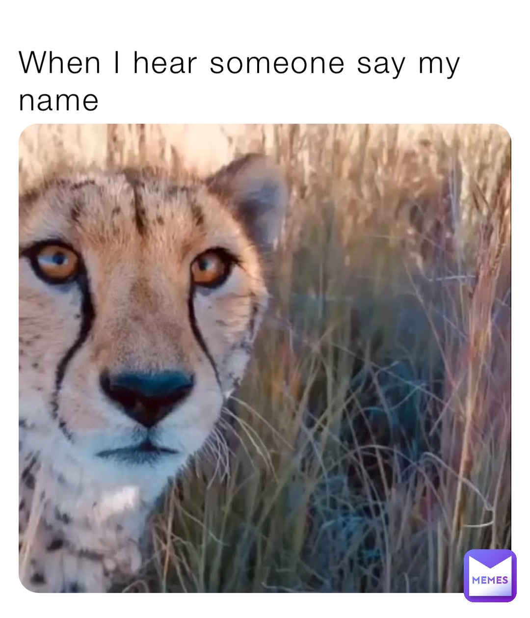 When I hear someone say my name