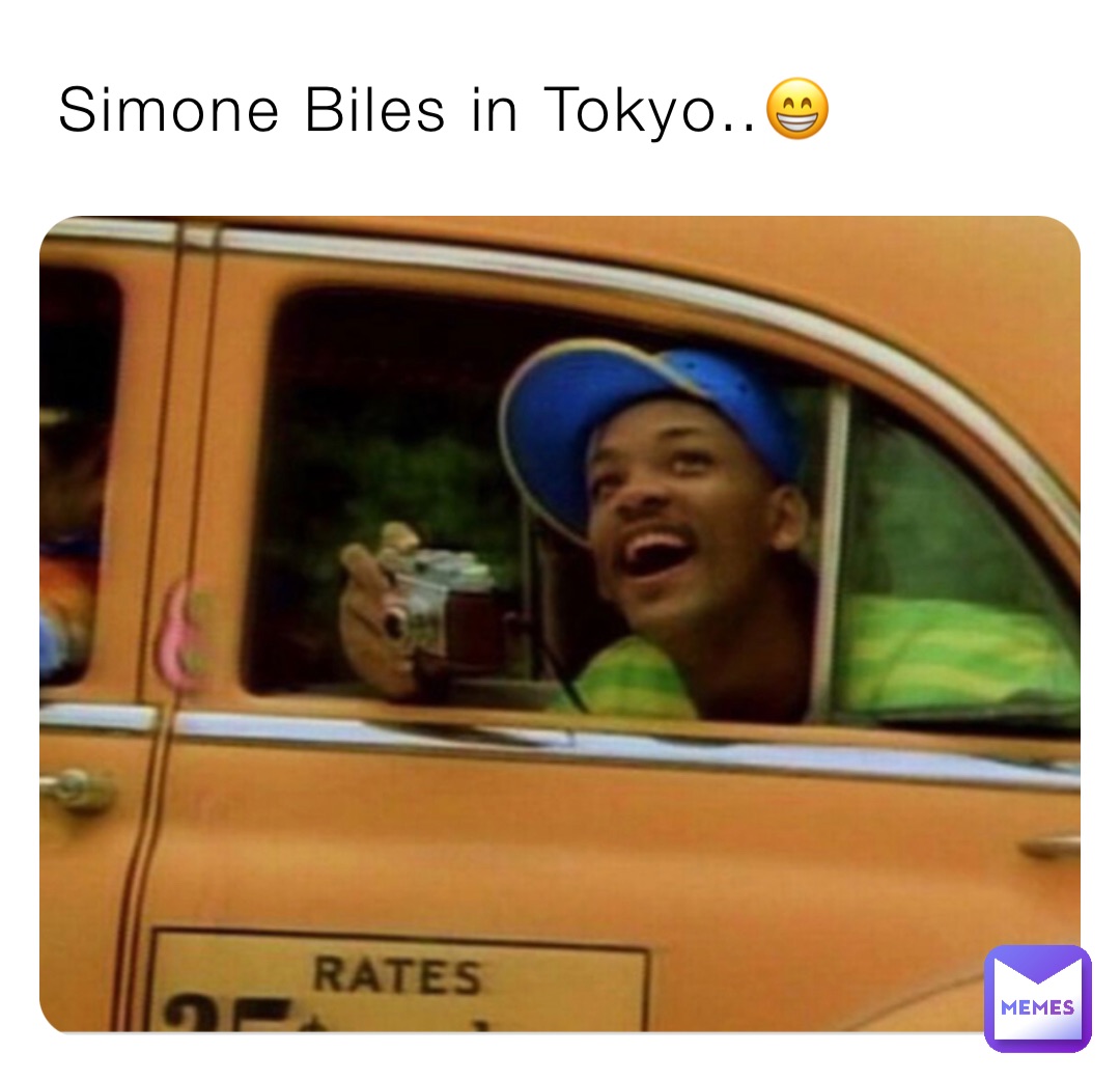 Simone Biles in Tokyo..😁