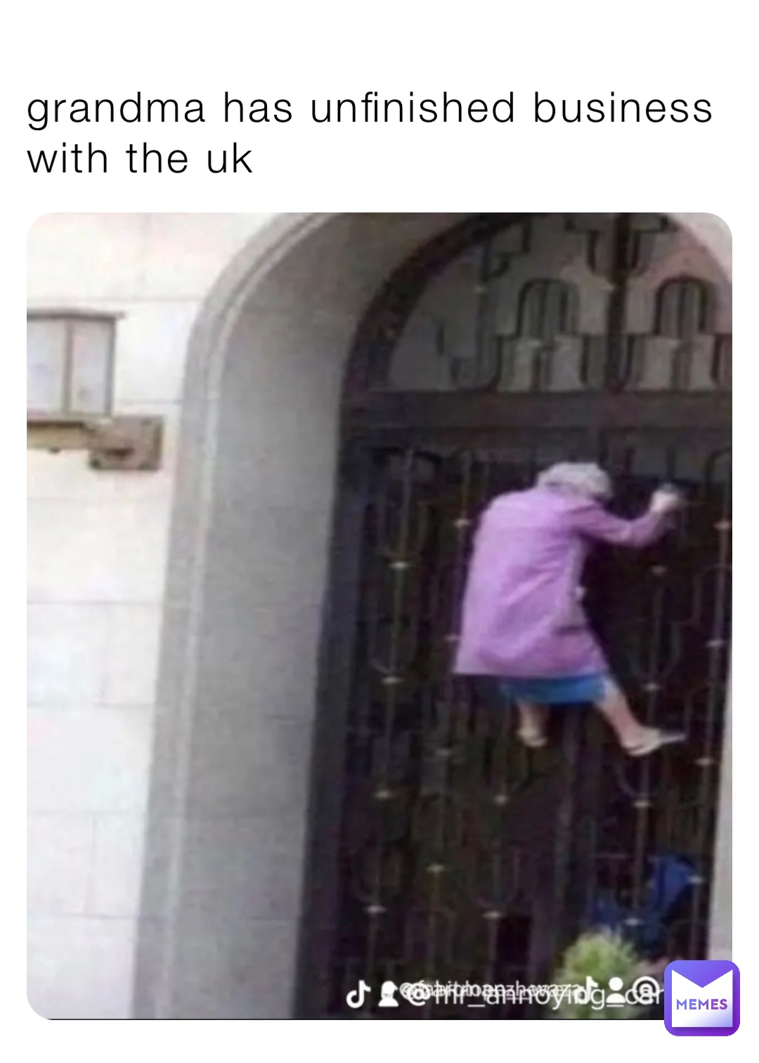 grandma has unfinished business with the uk