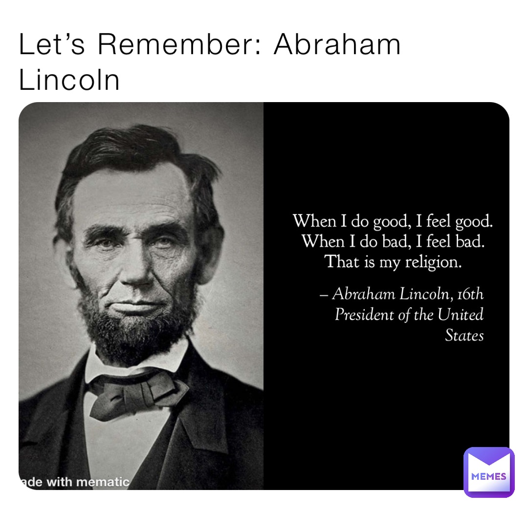 Let’s Remember: Abraham Lincoln