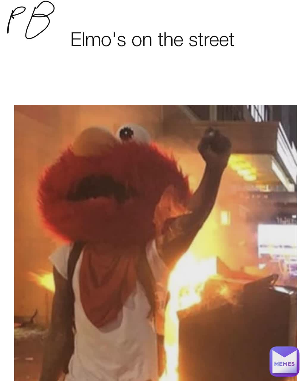Elmo's on the street