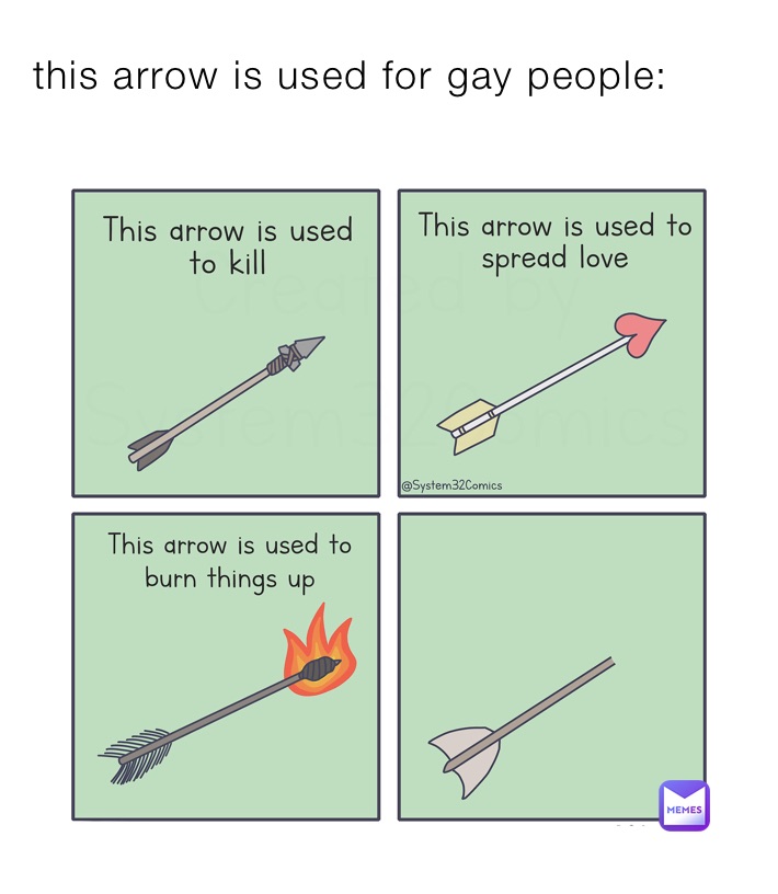 this arrow is used for gay people: