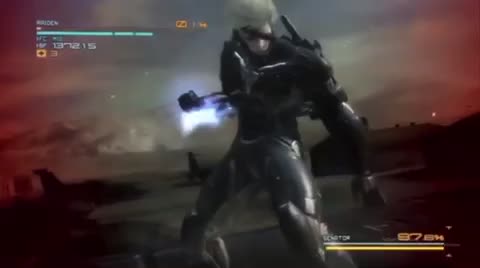 Raiden Punching Armstrong GIF, Raiden Punching Armstrong / Standing Here I  Realize