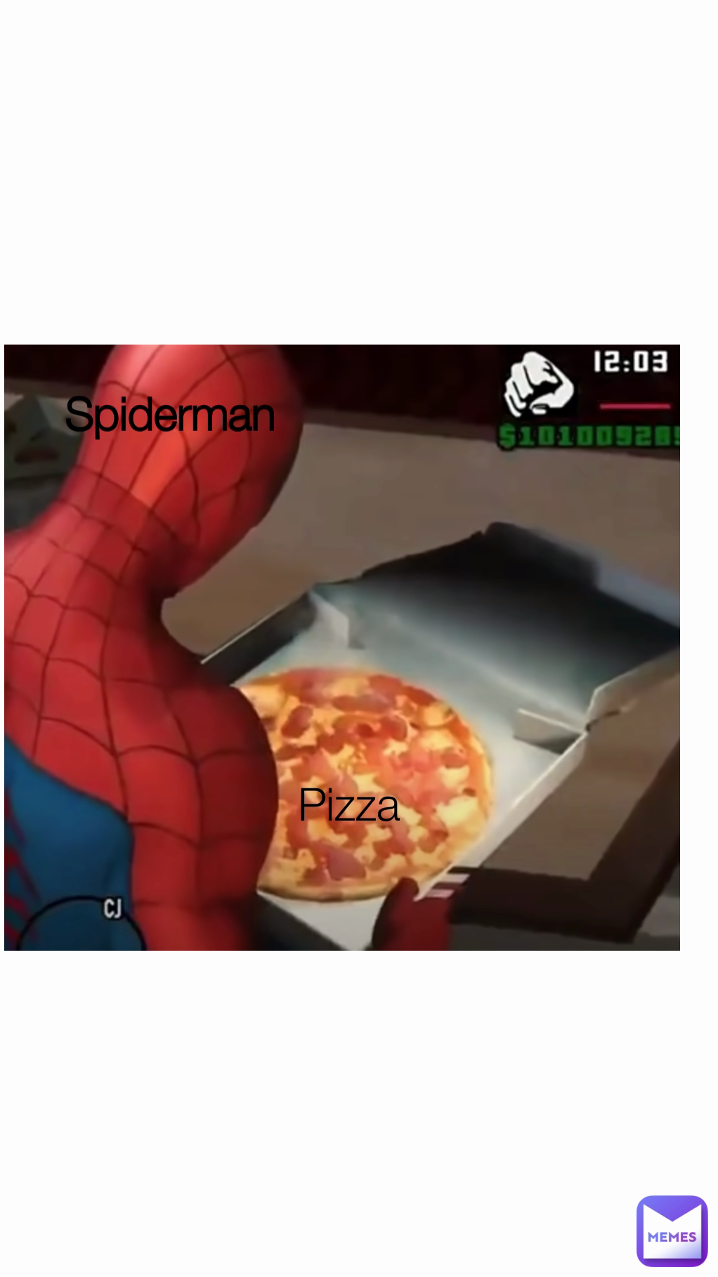 Pizza Spiderman | @memermanElsegundo | Memes