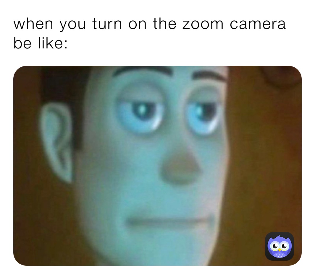 when you turn on the zoom camera be like: