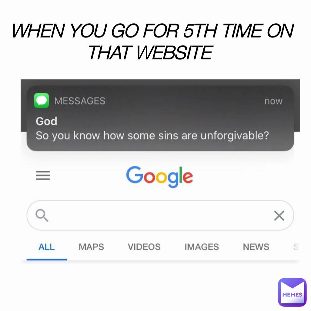 WHEN YOU GO FOR 5TH TIME ON THAT WEBSITE 