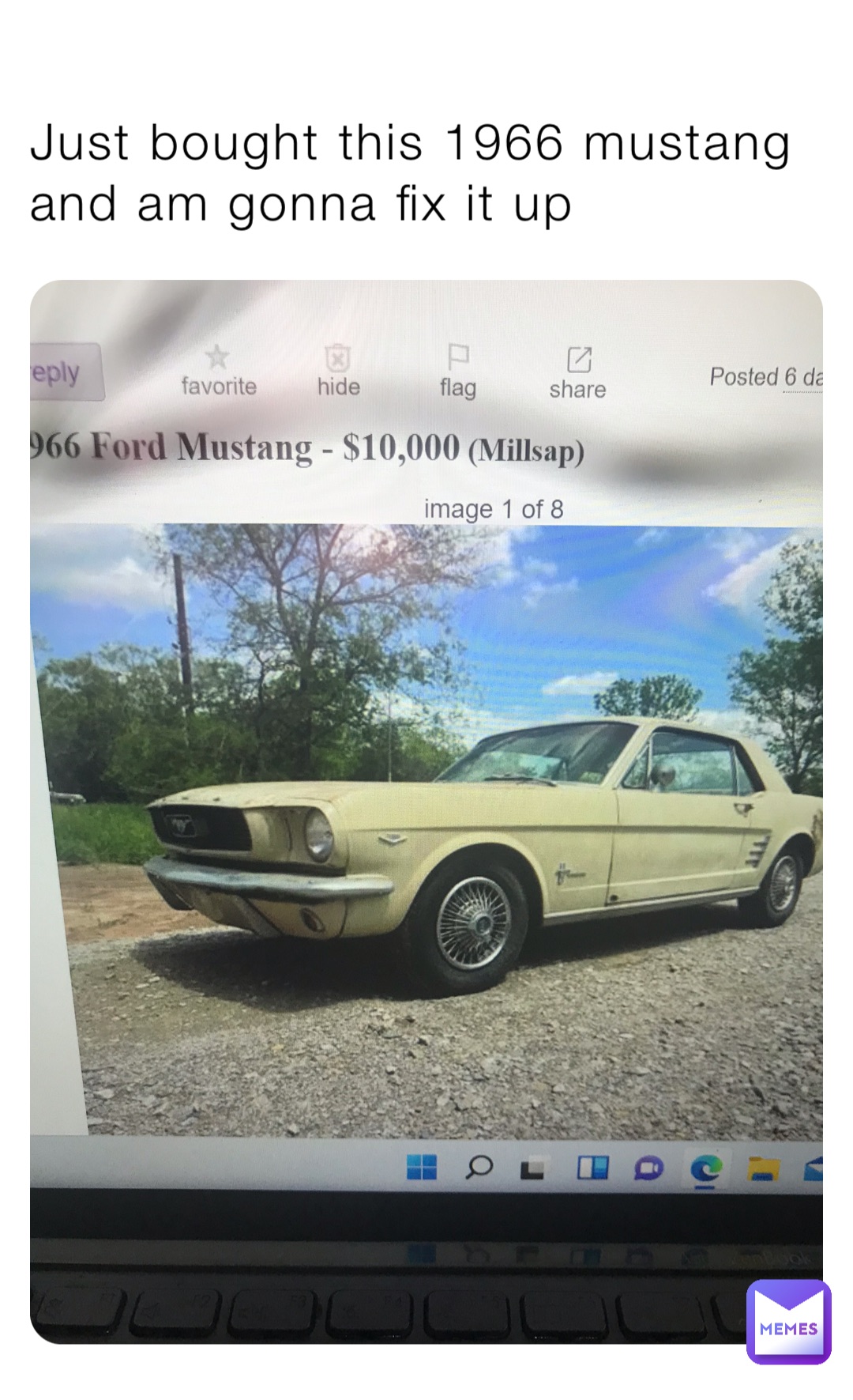 Just bought this 1966 mustang and am gonna fix it up