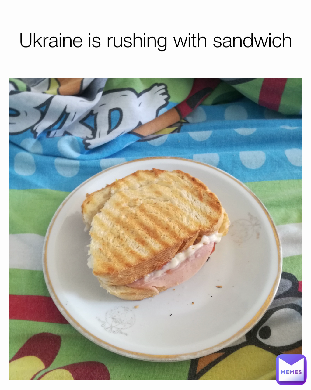 Ukraine is rushing with sandwich