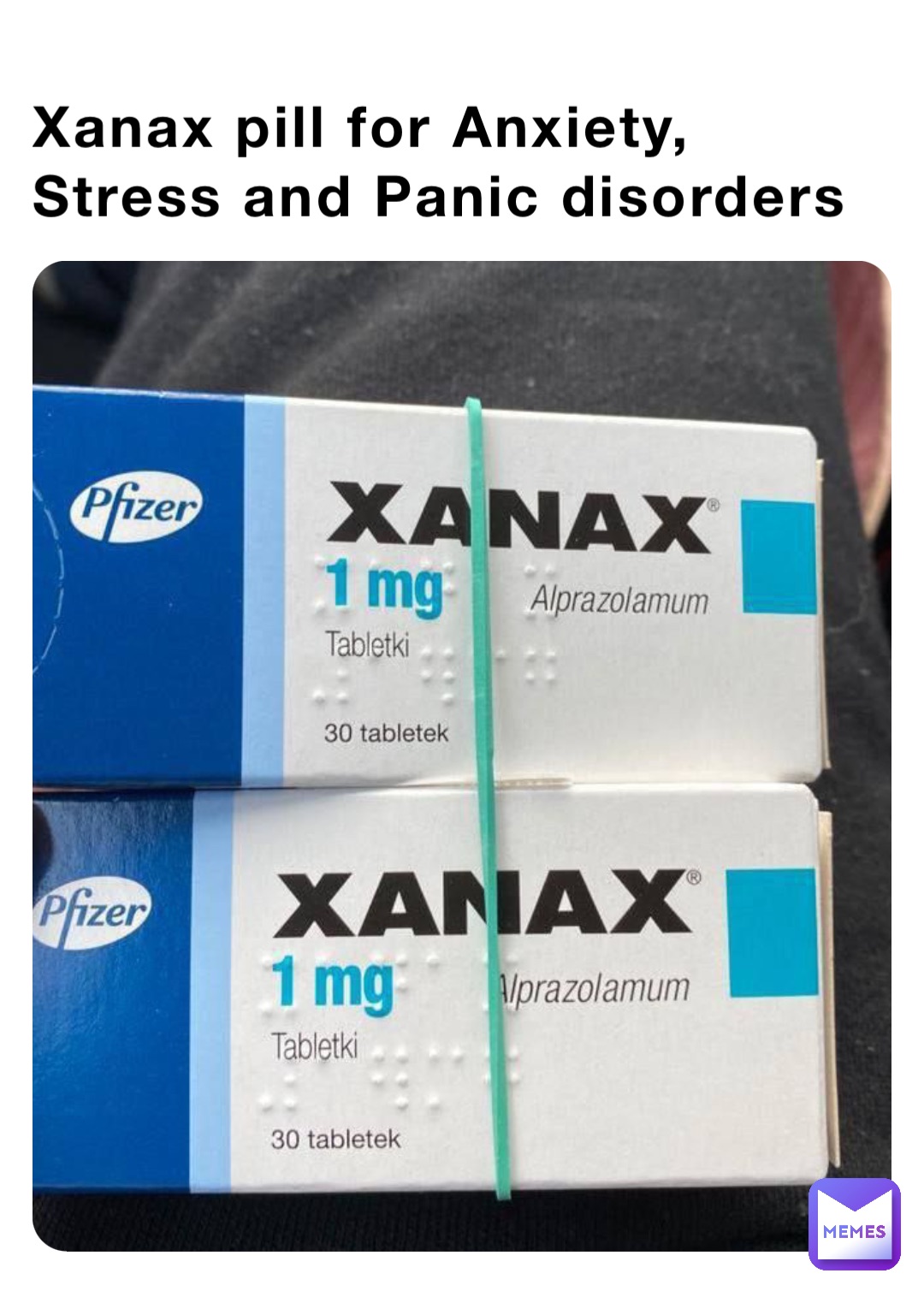 Xanax pill for Anxiety, Stress and Panic disorders