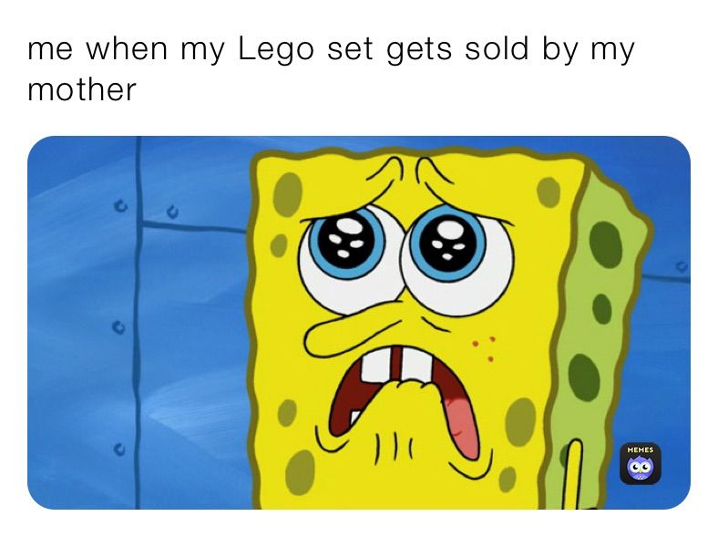 me when my Lego set gets sold by my mother | @AvaTron25 | Memes