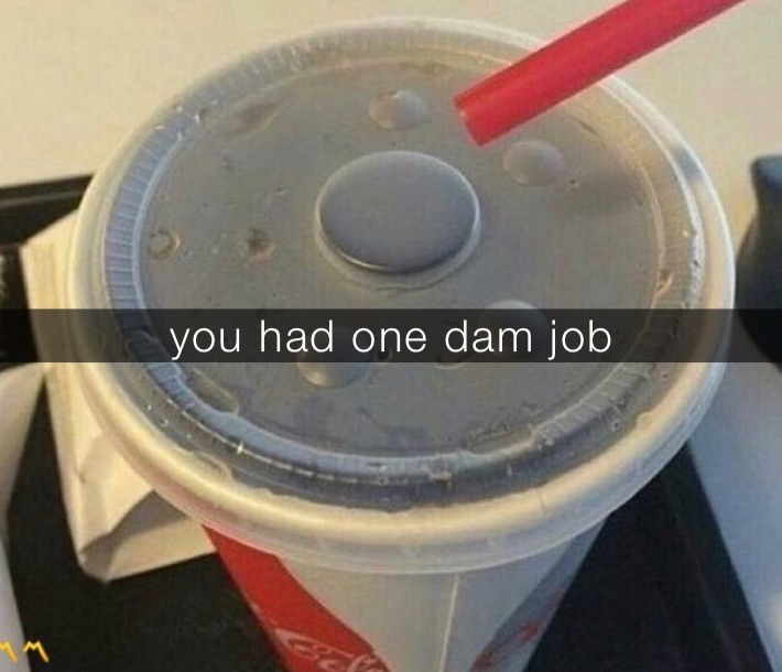 you had one dam job