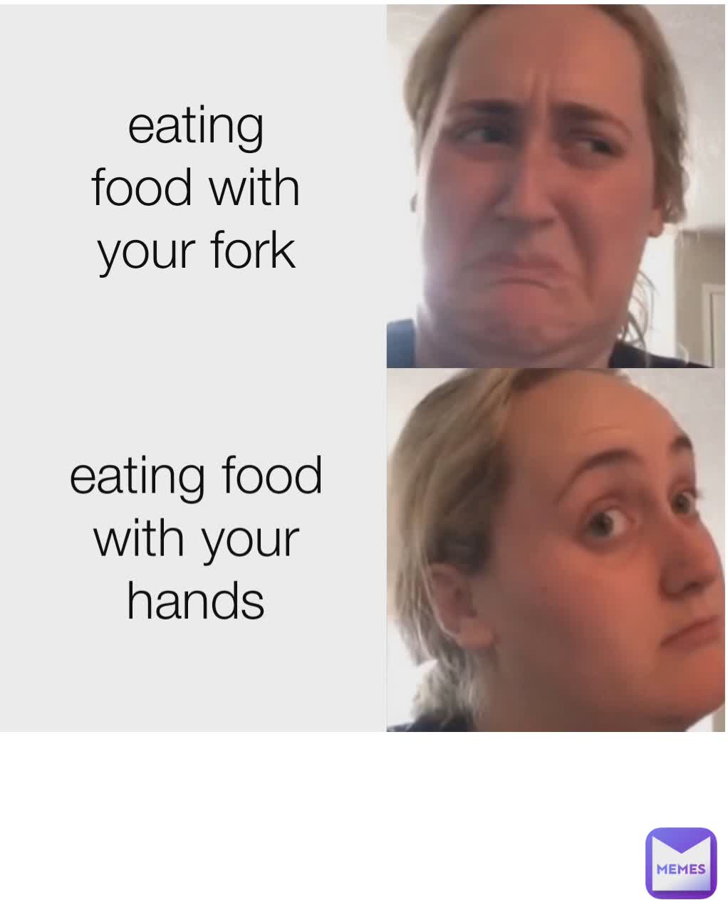 eating food with your fork eating food with your hands