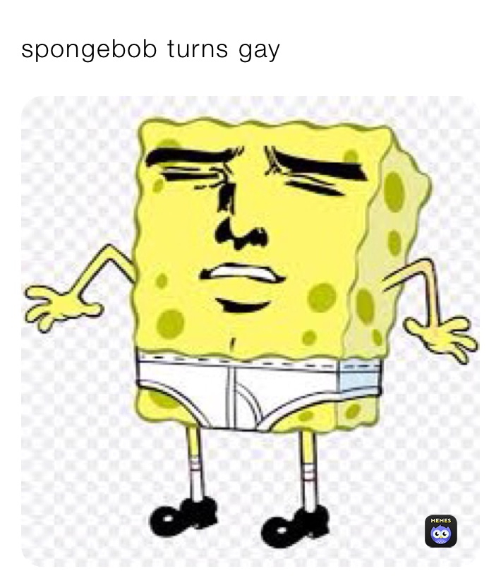 spongebob turns gay