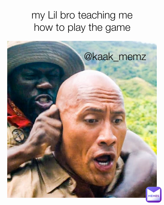 @kaak_memz my Lil bro teaching me
how to play the game