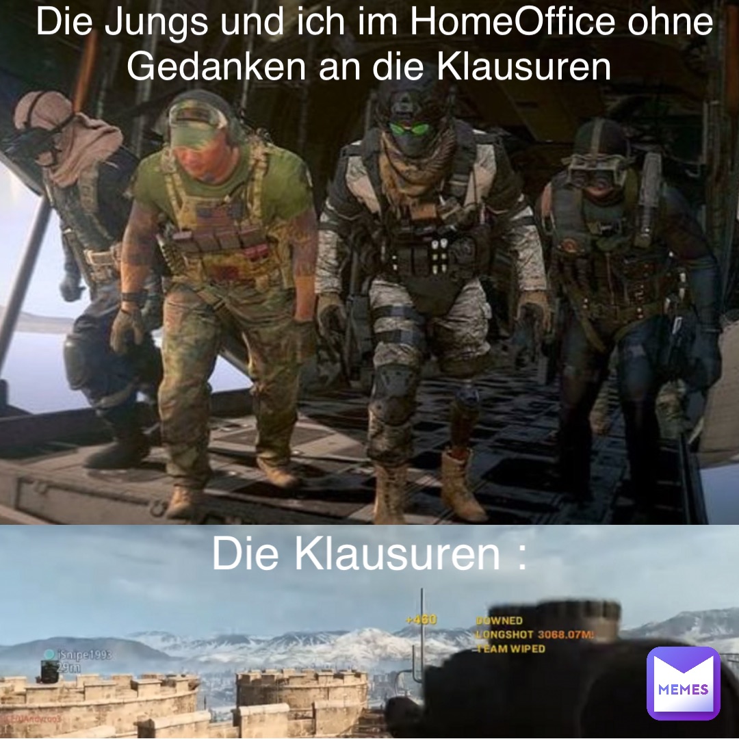 Die Jungs und ich im HomeOffice ohne Gedanken an die Klausuren Die Klausuren :