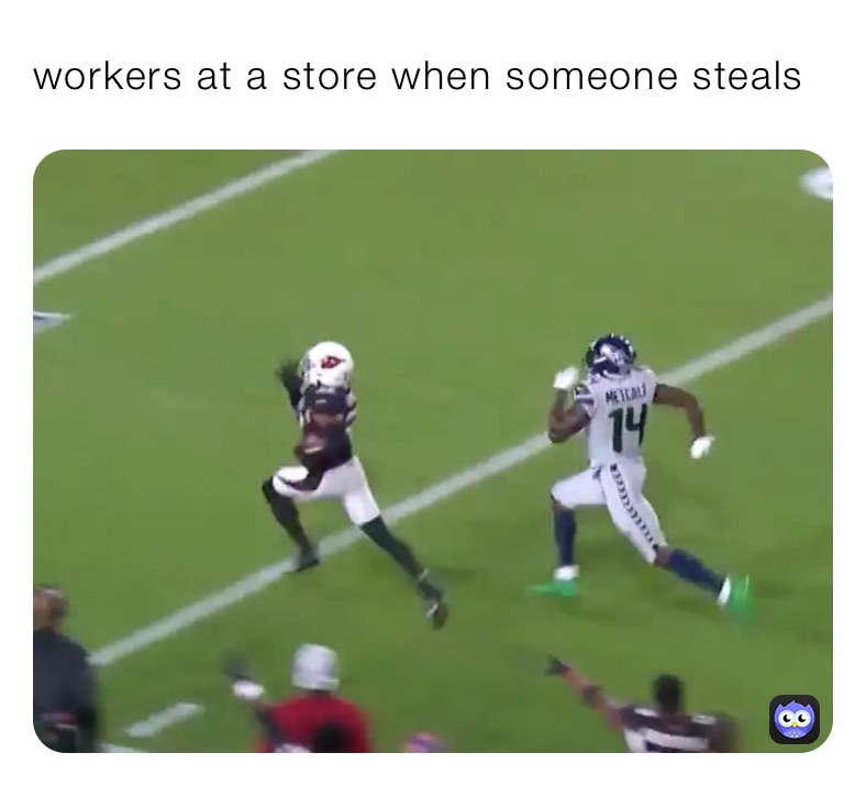 workers at a store when someone steals