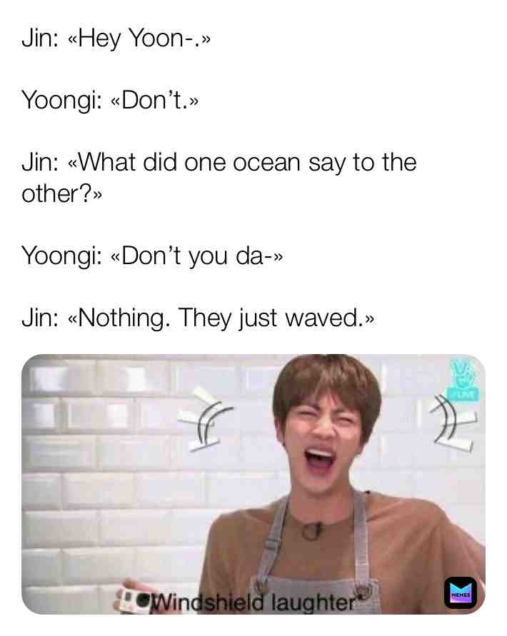 Meme shared by @Btsofficial