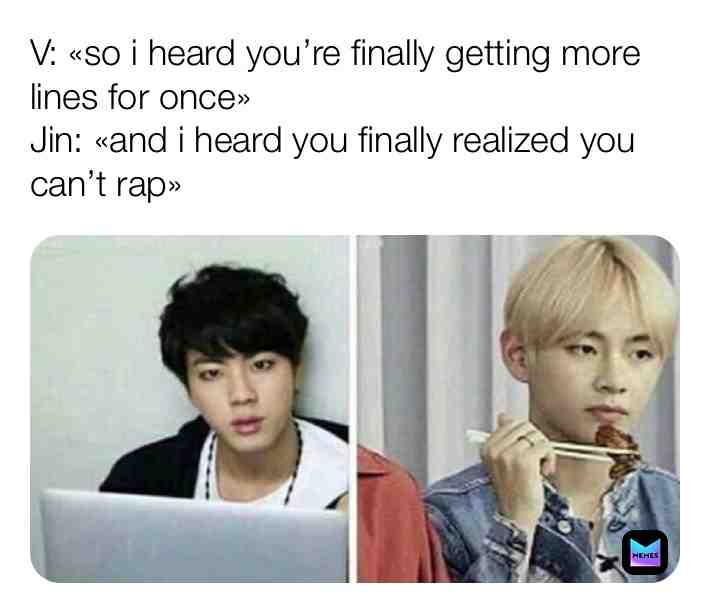 Meme shared by @Btsofficial