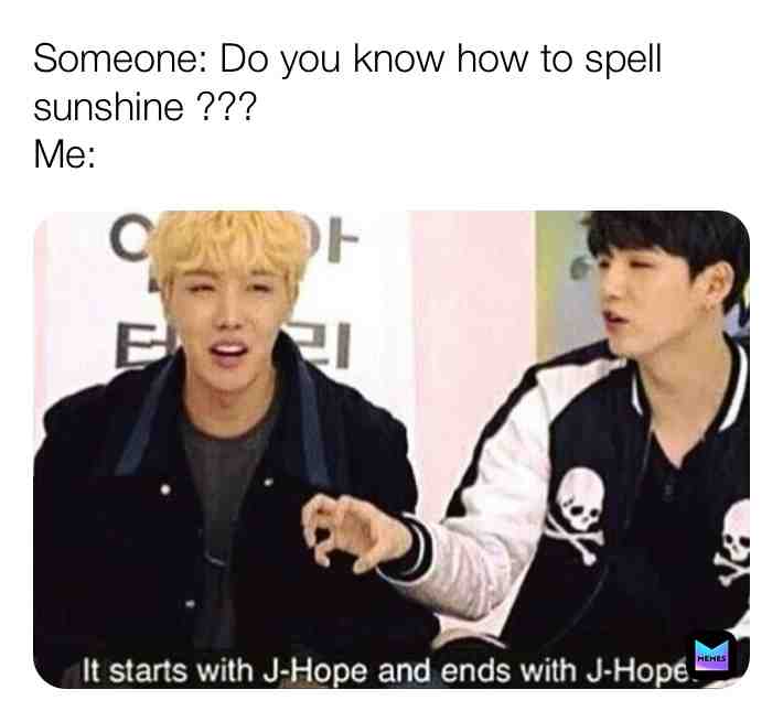 Meme shared by @Btsofficial