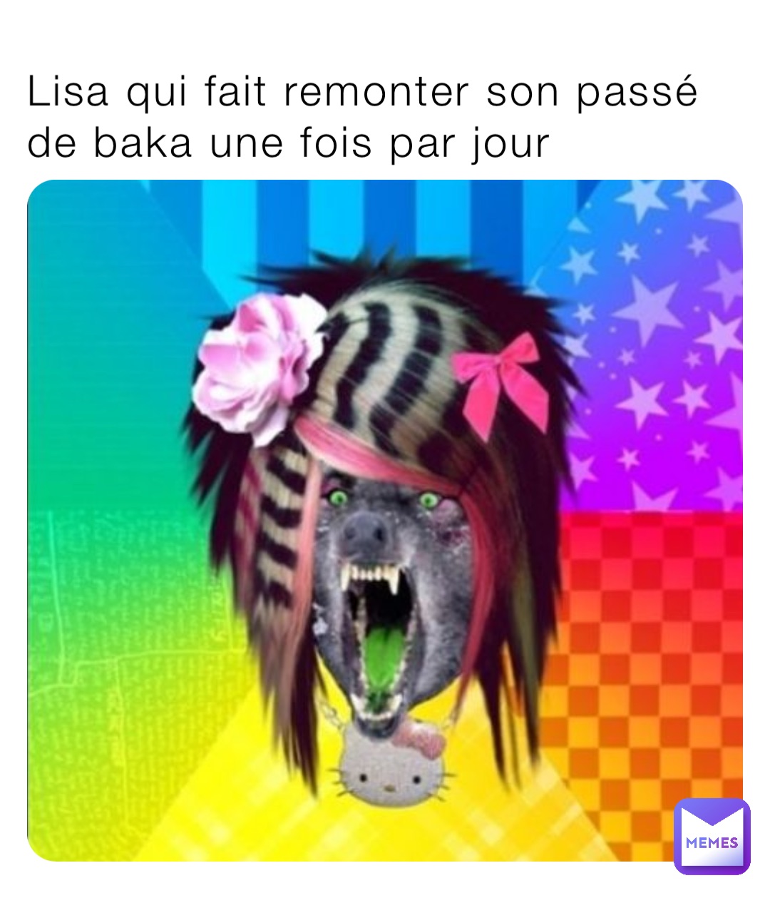 Lisa qui fait remonter son passé de baka une fois par jour