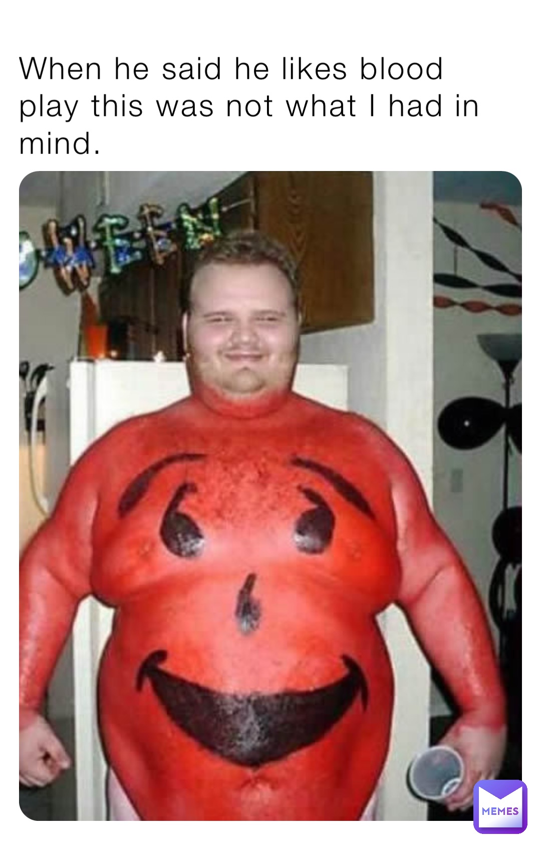 When he said he likes blood play this was not what I had in mind.