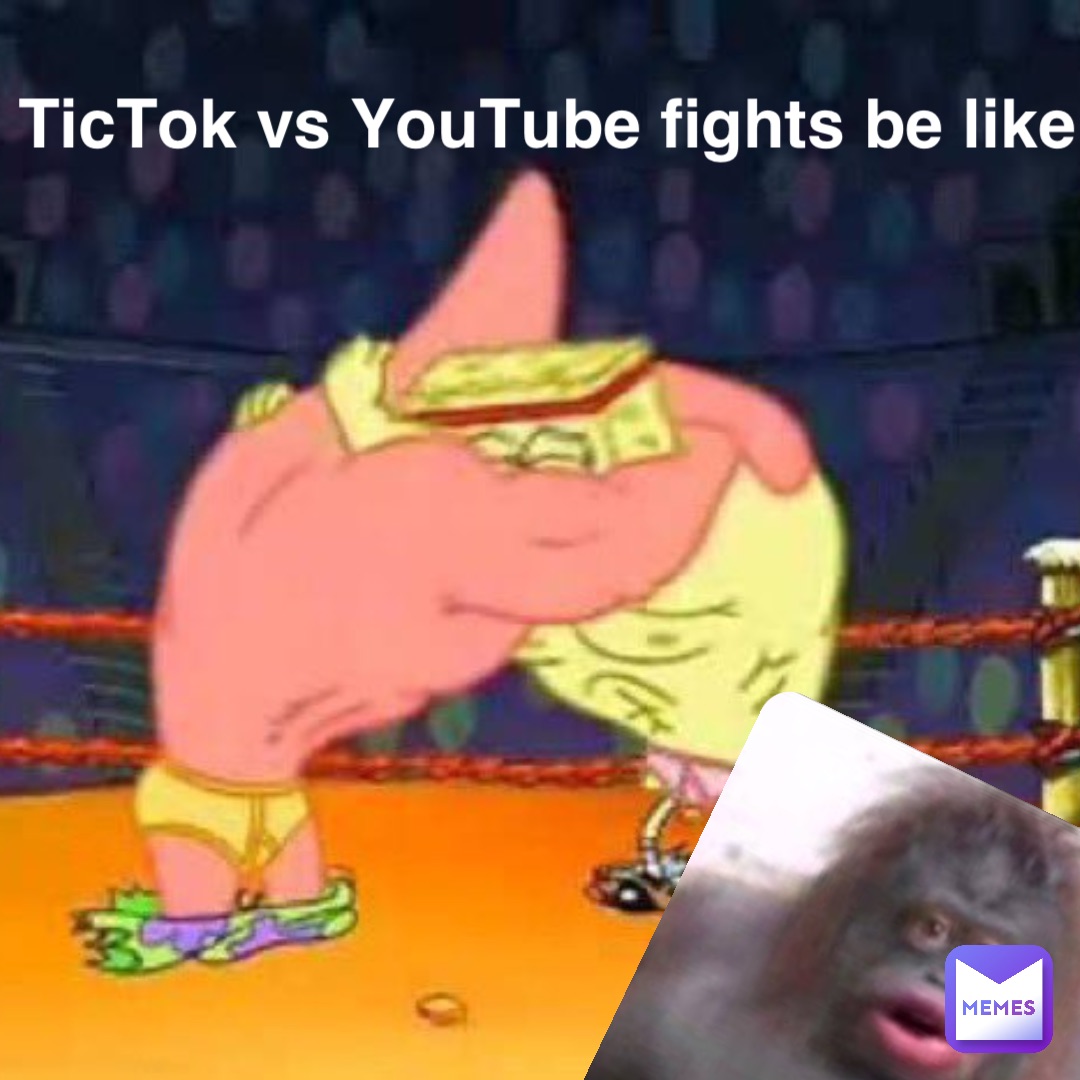 TicTok vs YouTube fights be like