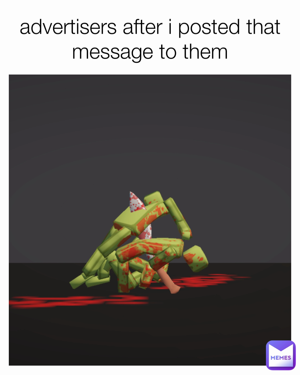 advertisers after i posted that message to them