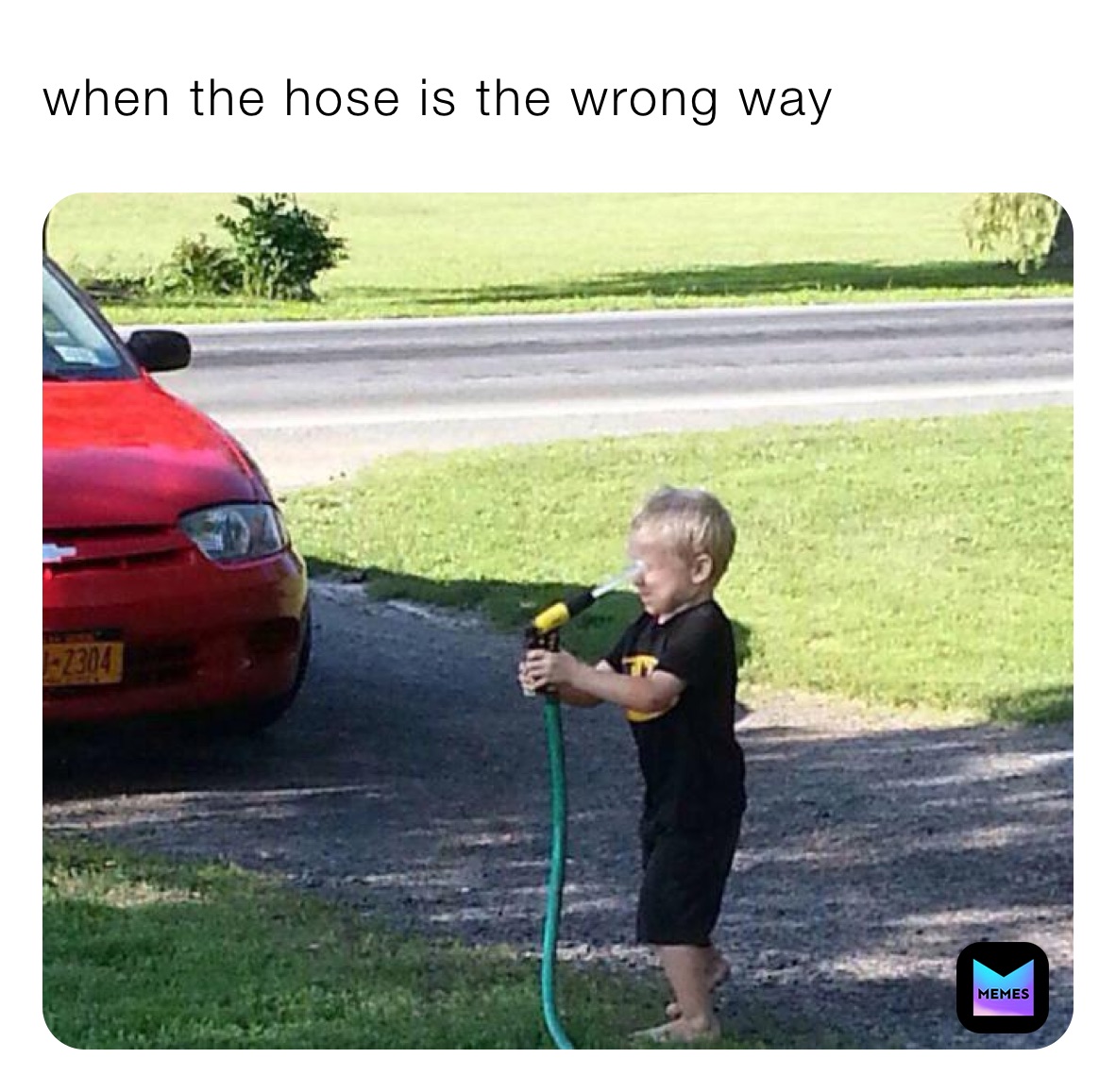 when the hose is the wrong way