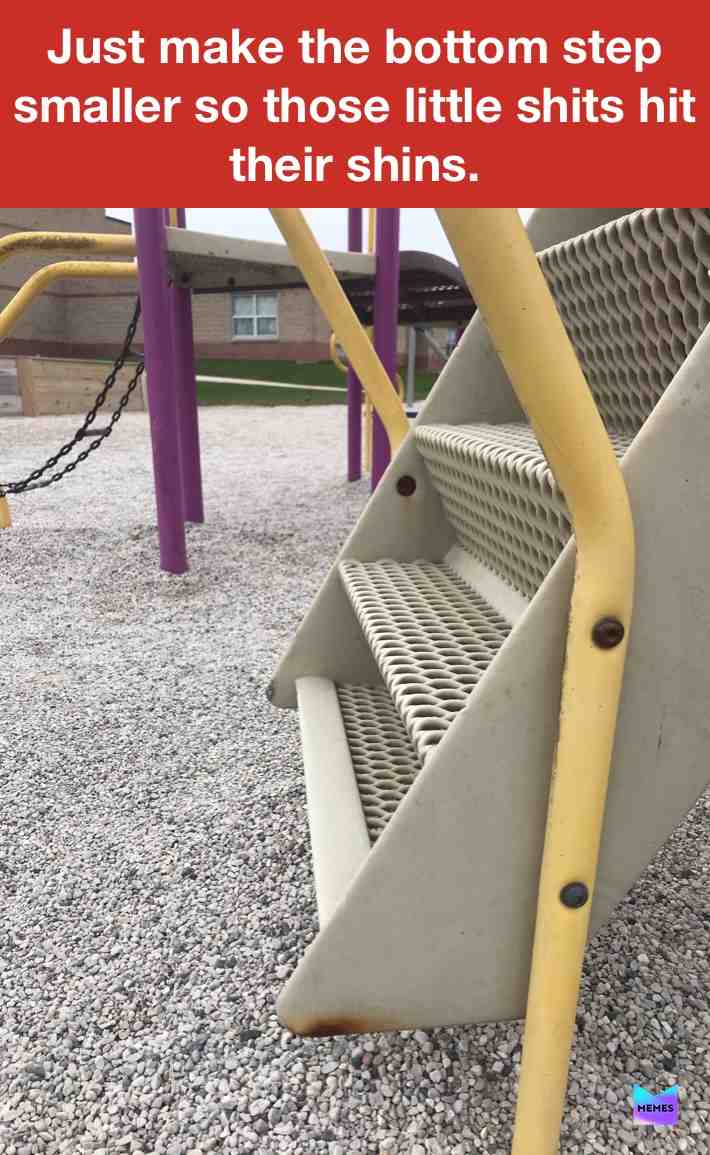 🤦🏽♀️idiots. Like WHO APPROVED THE DESIGN??? Did a bunch of people vote? #playground