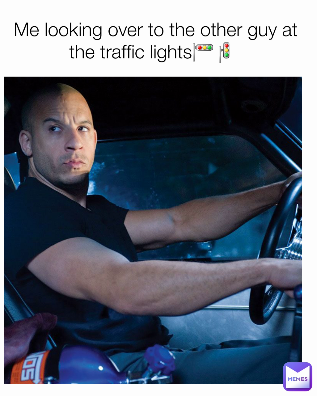 Me looking over to the other guy at the traffic lights🚥🚦 