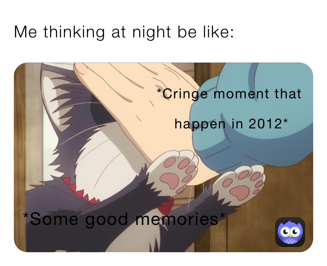 Me thinking at night be like: