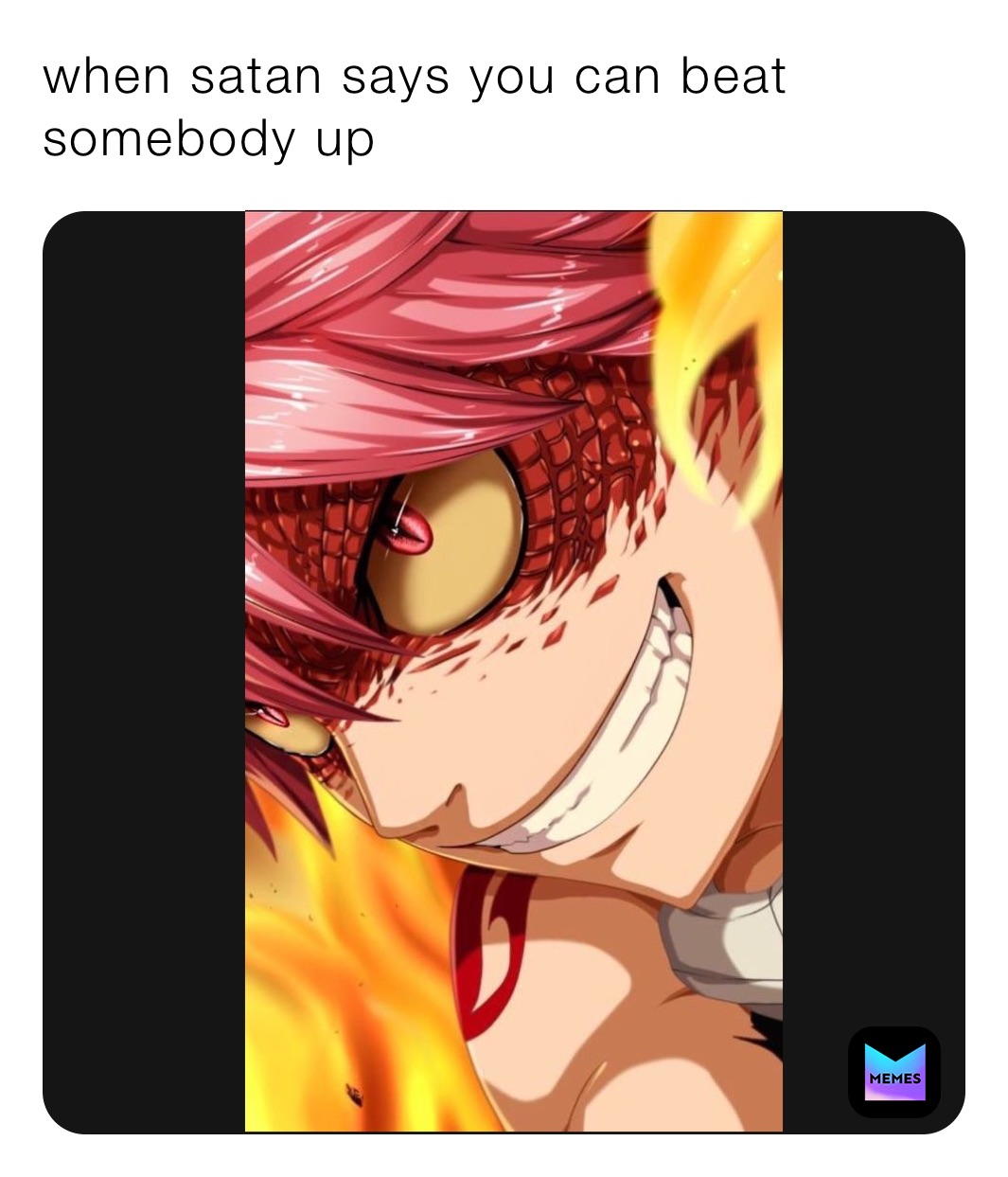 when satan says you can beat somebody up