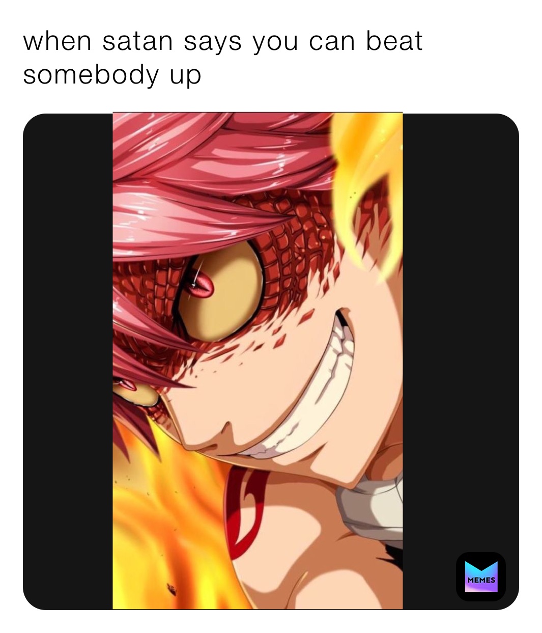 when satan says you can beat somebody up