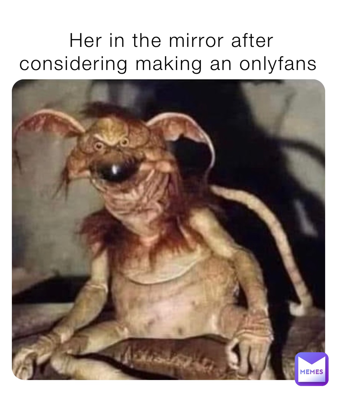 Her in the mirror after considering making an onlyfans