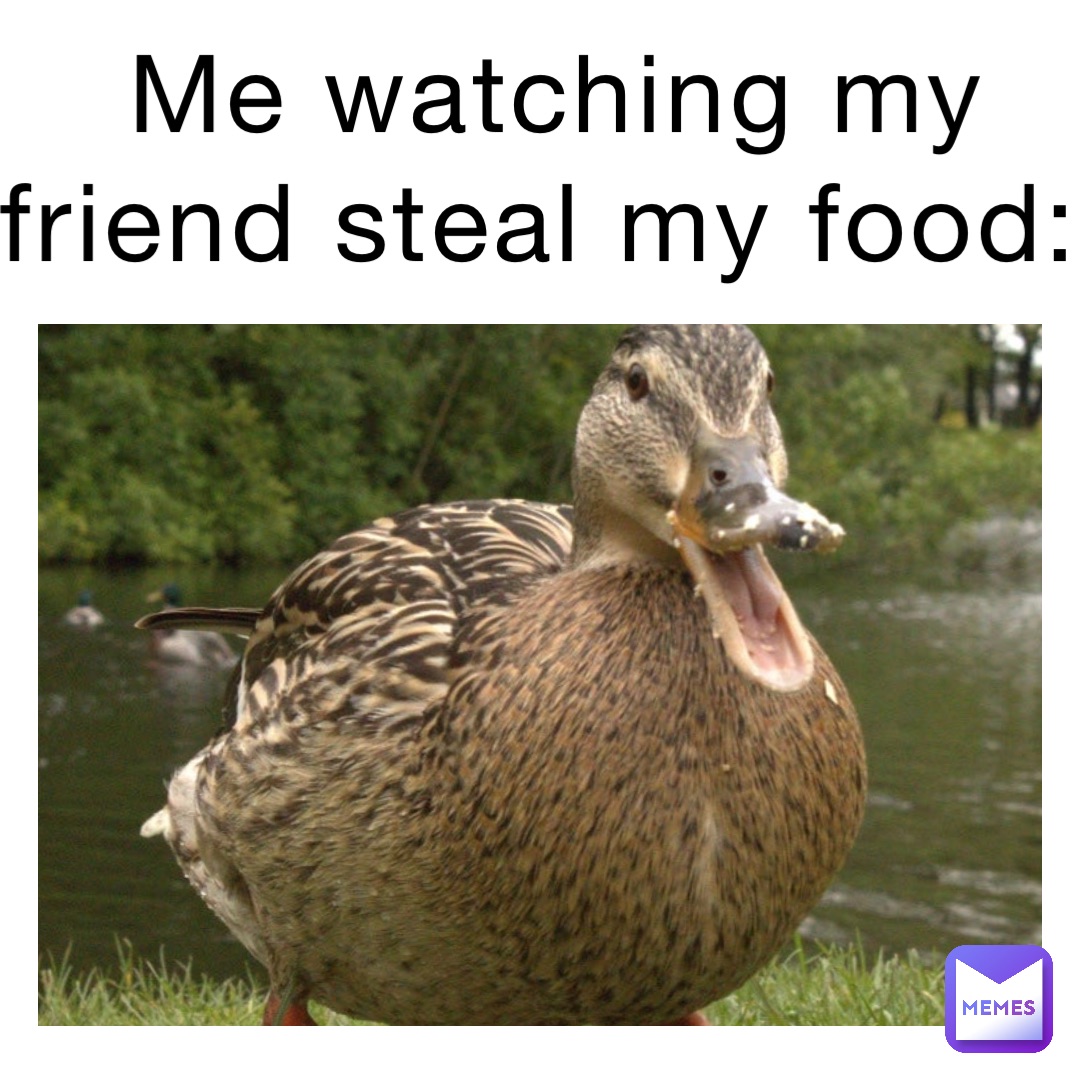 Me Watching My Friend Steal My Food Memewich Memes