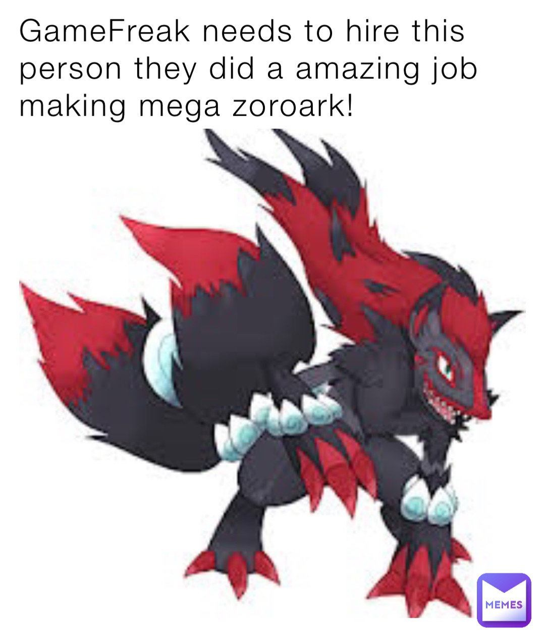 GameFreak needs to hire this person they did a amazing job making mega zoroark!