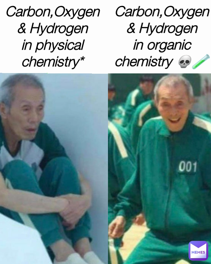 Type Text Carbon,Oxygen & Hydrogen in physical chemistry* Carbon,Oxygen & Hydrogen in organic chemistry 💀🧪