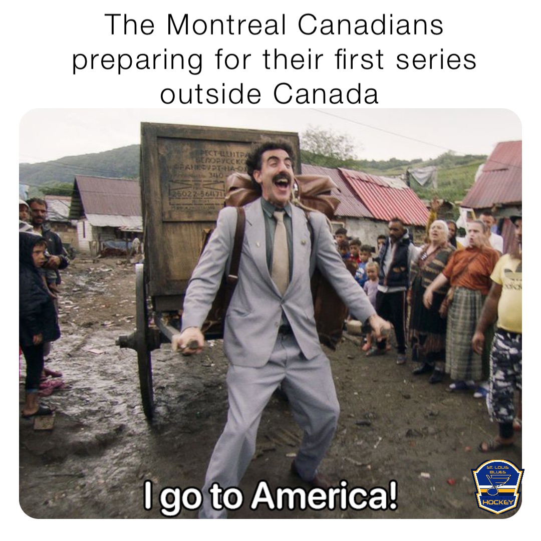 The Montreal Canadians preparing for their first series outside Canada