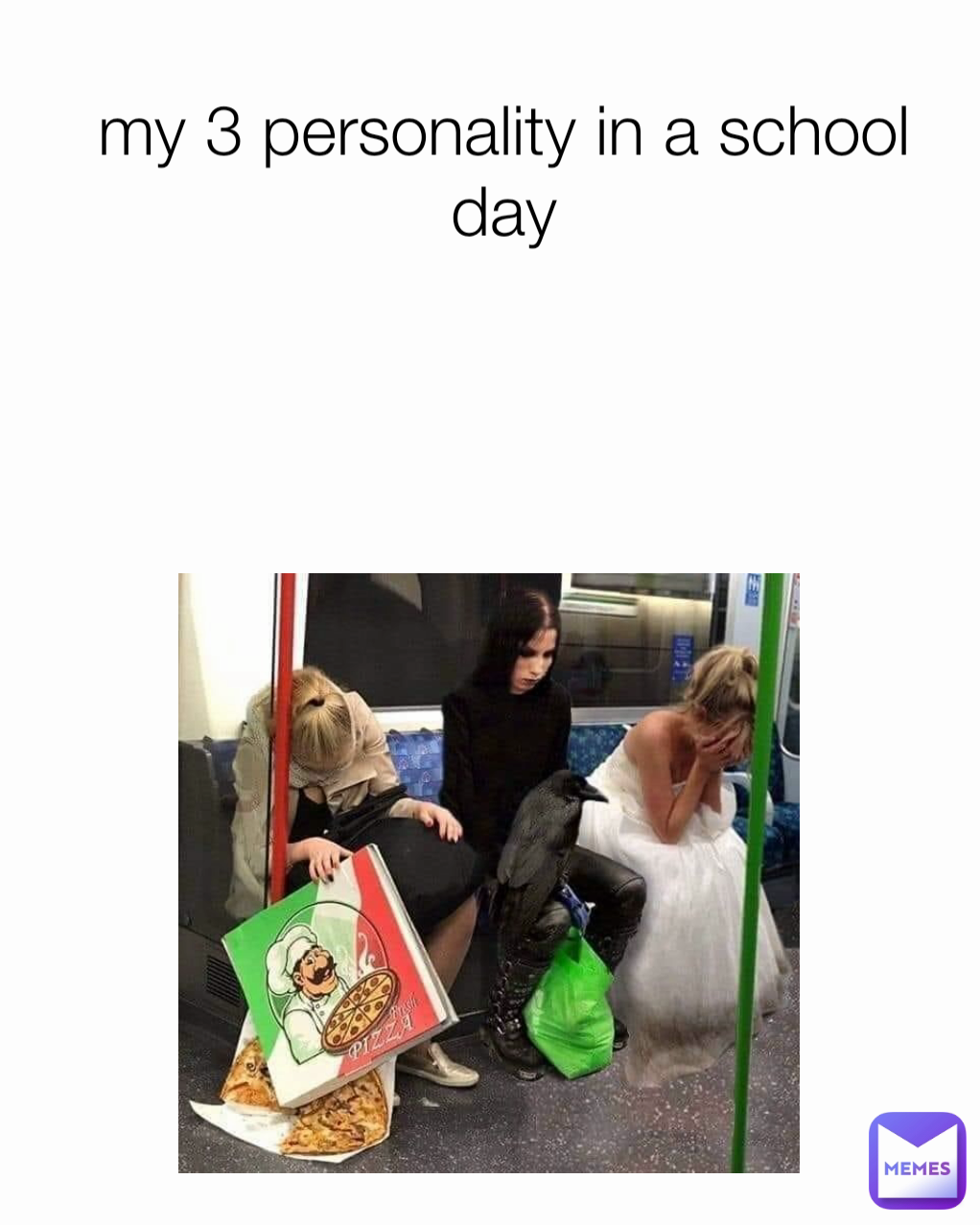 my 3 personality in a school day