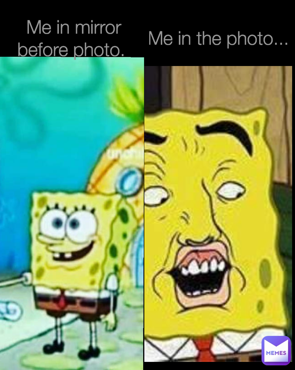 Me in the photo...  Me in mirror before photo. 