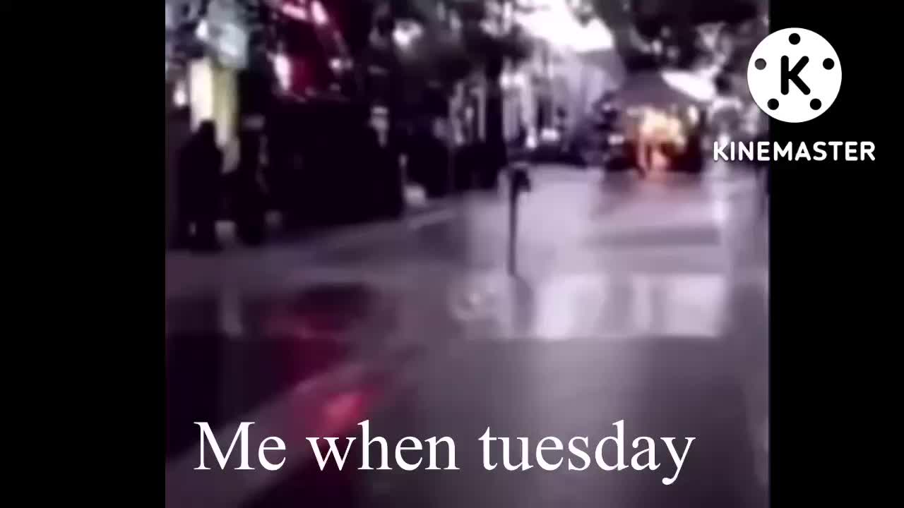Me when it tuesday