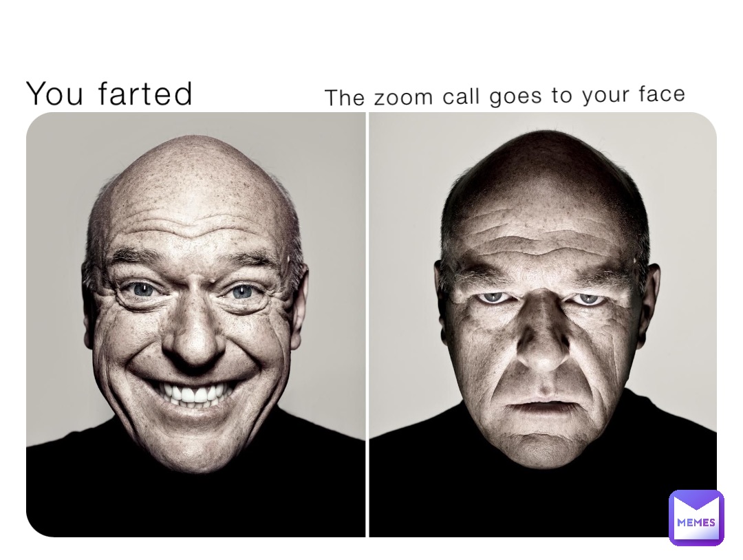 You farted The zoom call goes to your face