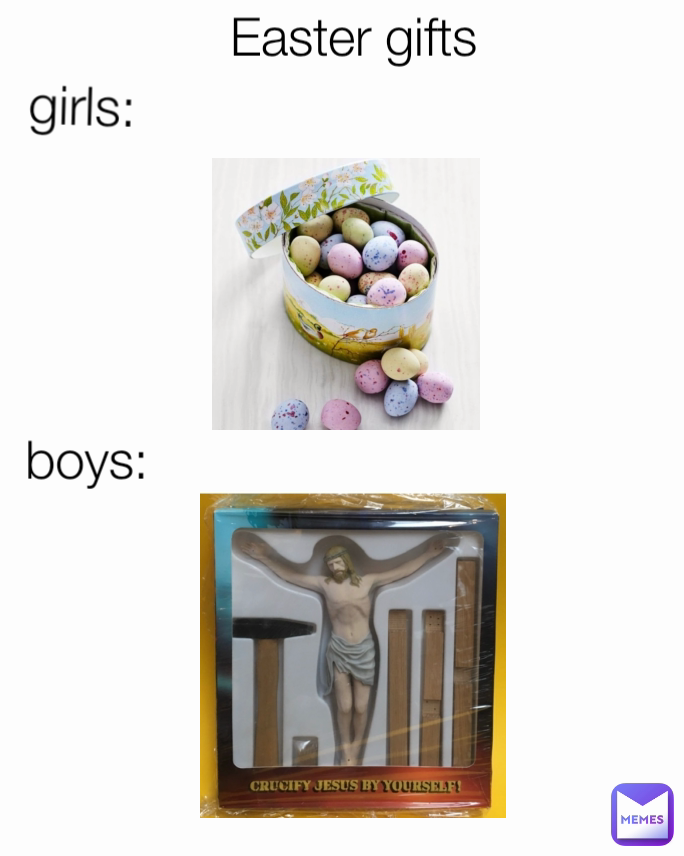 Easter gifts  boys: girls: