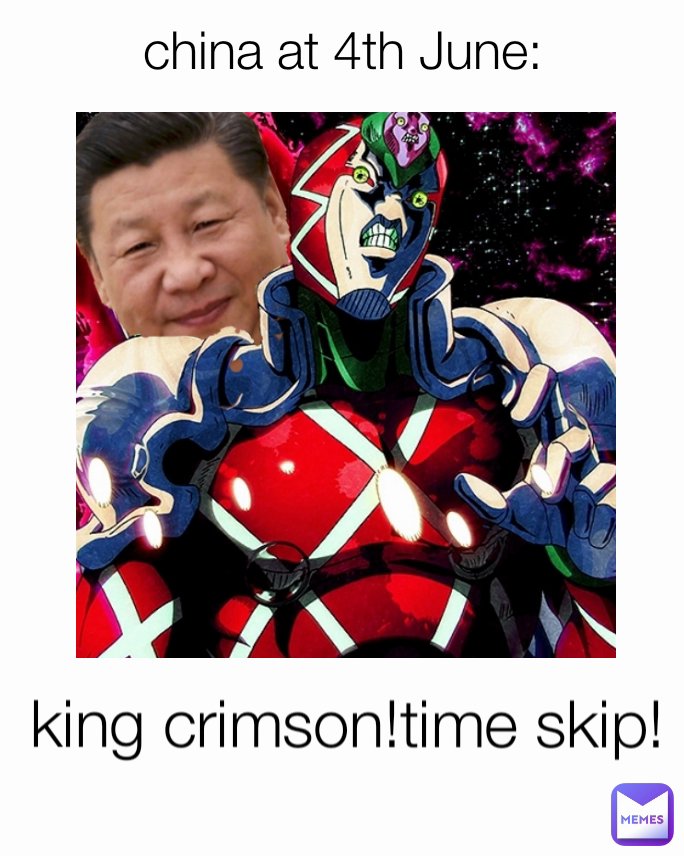 king crimson!time skip! china at 4th June: