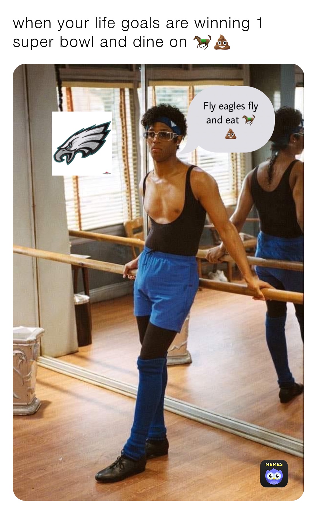 when your life goals are winning 1 super bowl and dine on 🐎💩