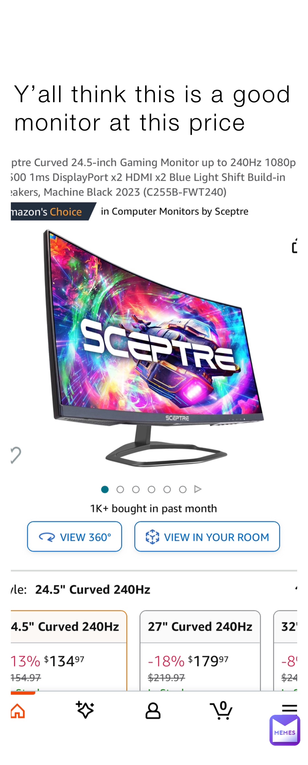 Y’all think this is a good monitor at this price