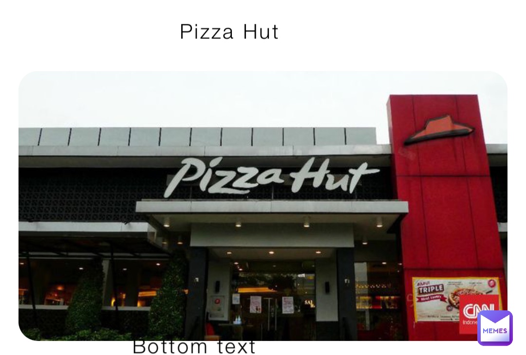 Pizza Hut Bottom text