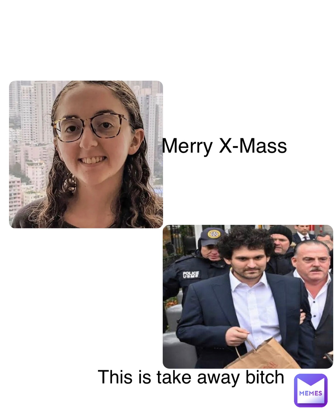 Double tap to edit Merry X-Mass This is take away bitch