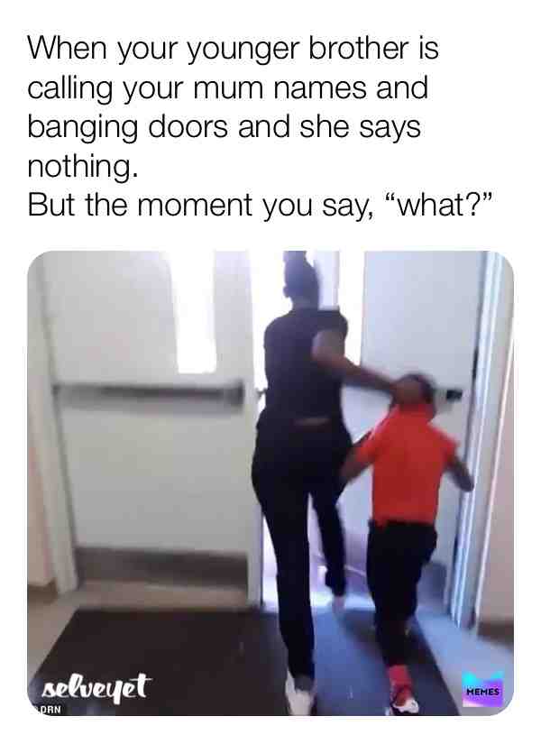 This is the sad truth. The younger ones are always spared. 
 #blackmemes \u200b #blackpeople  #blackhumor  #funny  #funnymemes