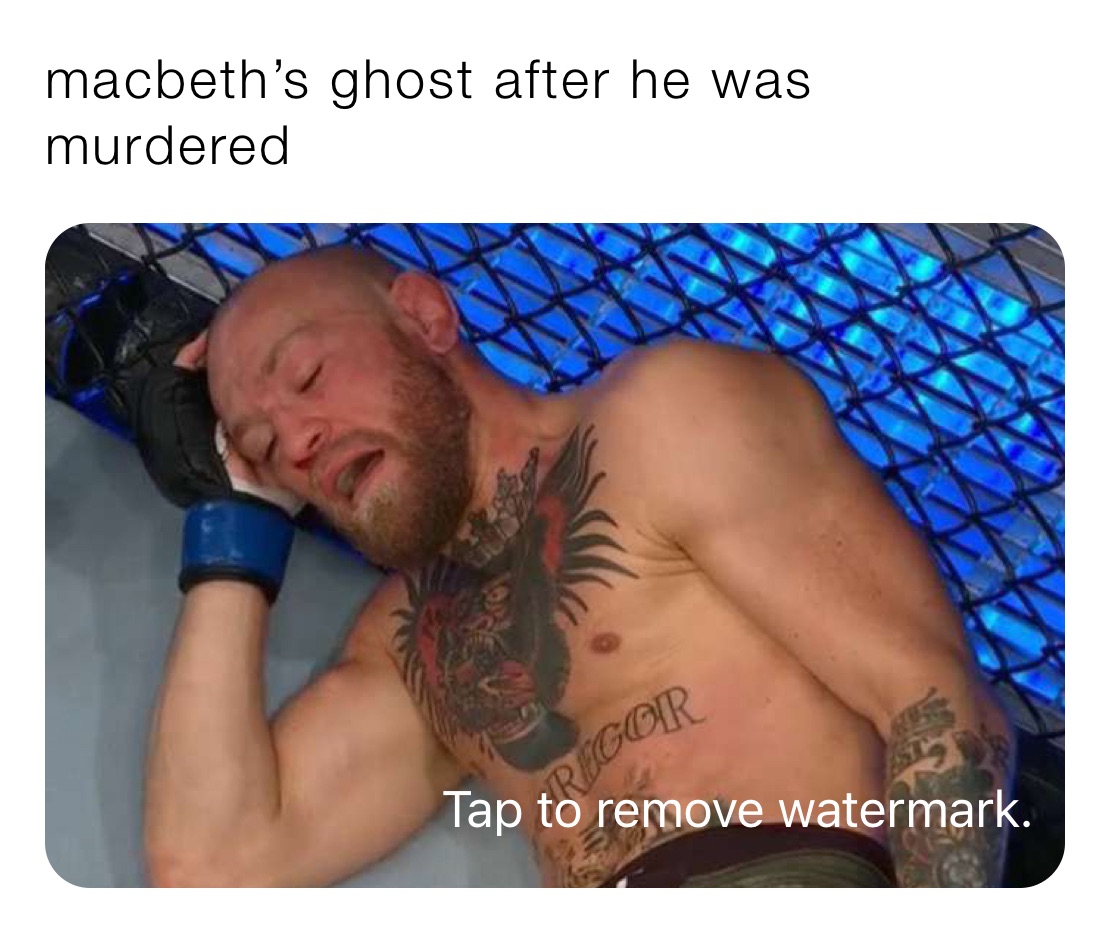 macbeth’s ghost after he was murdered 